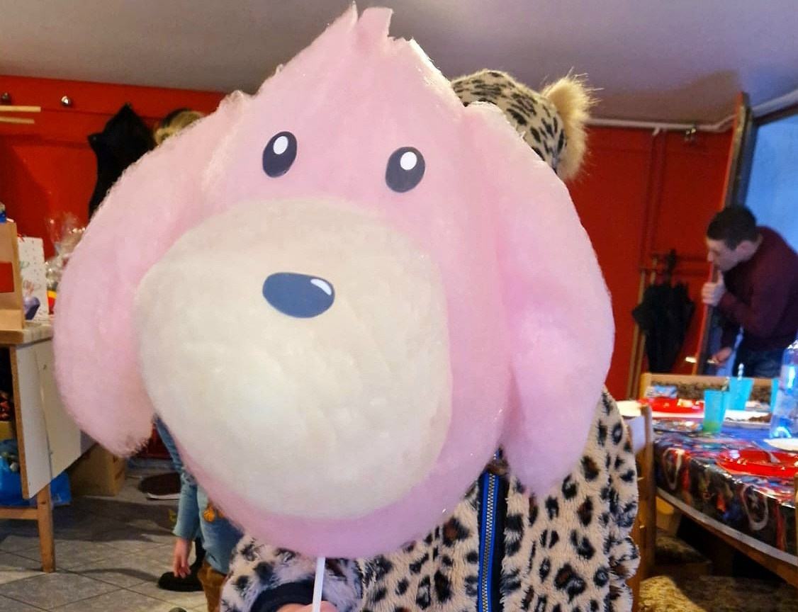 Handgemachte Zuckerwatte